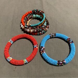 Colorful Beaded Bracelet Set